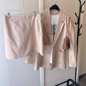 Spao Skirt & Jacket Set (Biege)